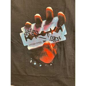 JUDAS PRIEST Graphic Tee BRITISH STEEL 2022 BAND CONCERT MUSIC SHIRT Sz XL Black